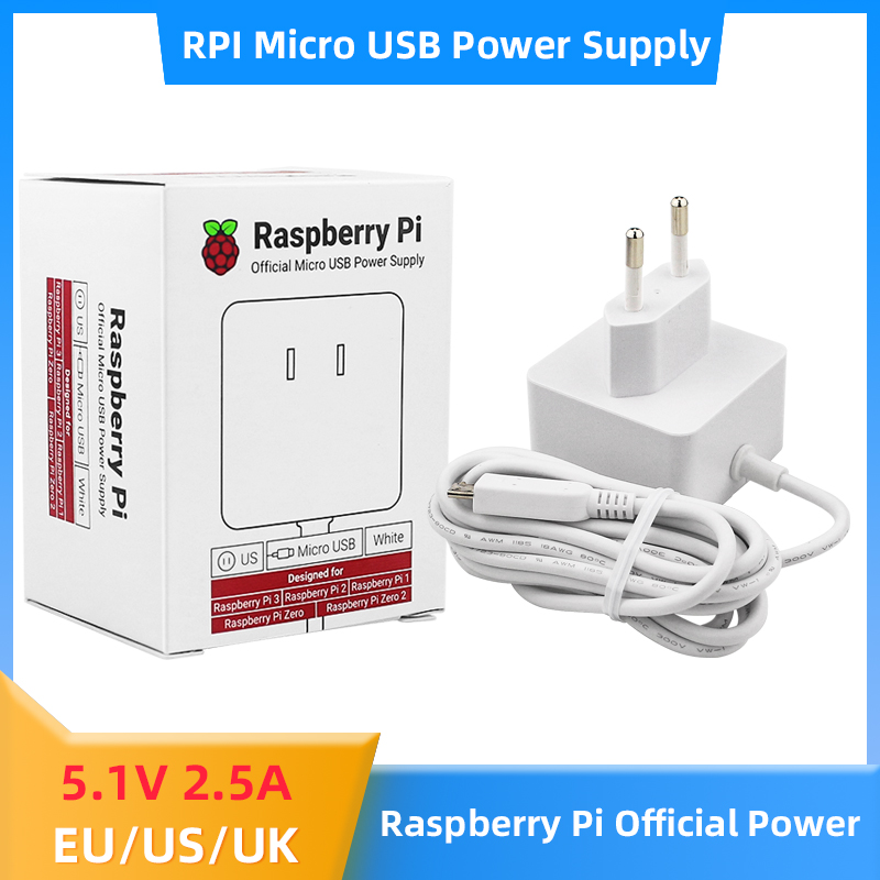 Raspberry Pi Zero - Raspberry Pi 12.5W zasilacz 5.1V 2.5A