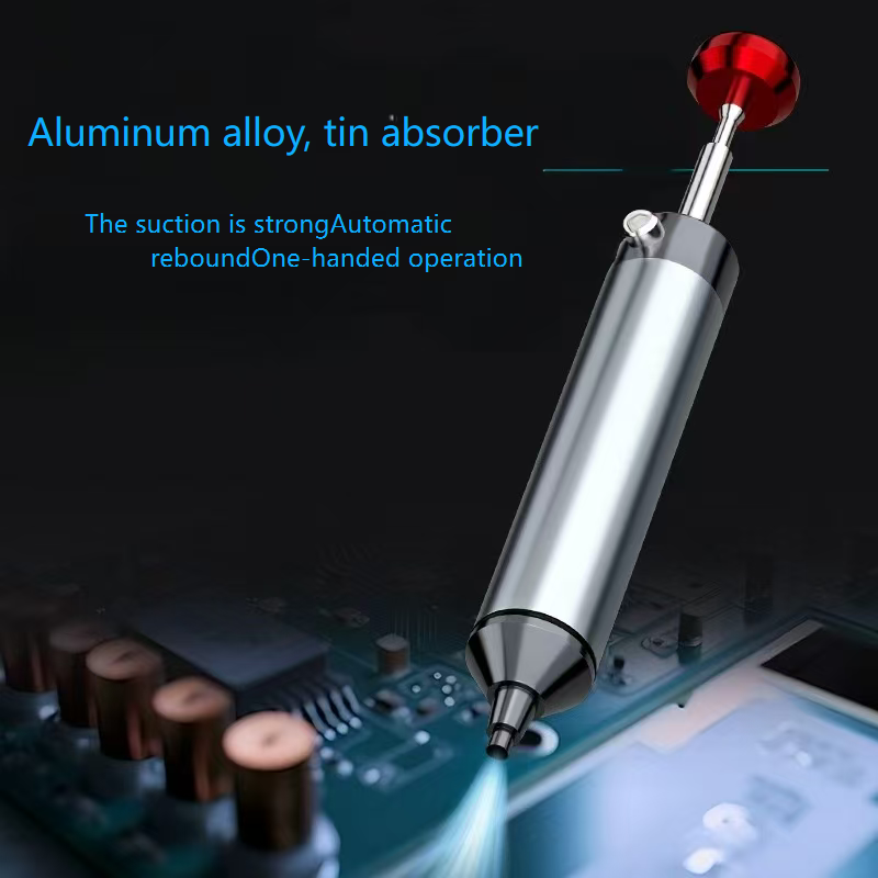 Desoldering Pump Solder - Aluminiowa, mocna pompa rozlutownicza, pistolet do