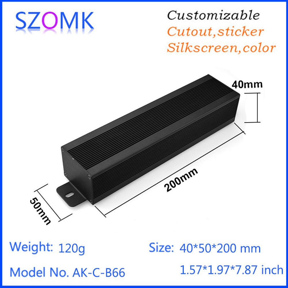 Diy Electronics Organizer - 1 sztuka Aluminiowa Obudowa 40*50*200mm Skrzynka