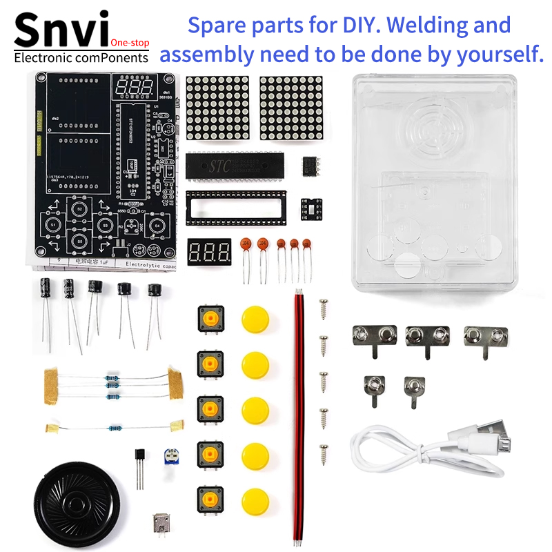 Diy Electronics Game - Zestaw do samodzielnego montażu konsoli do