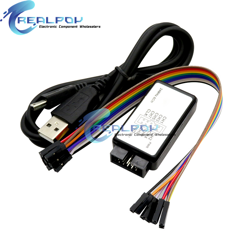 Analizator logiczny USB 24 MHz – Diy Electronics Project Kit recenzja i cena