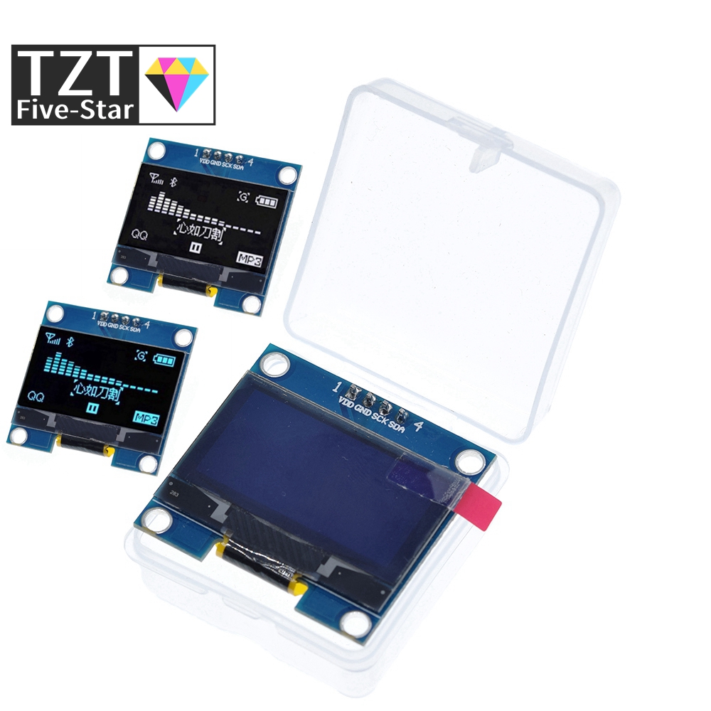 4PIN 1.3 moduł OLED biały/nieb – I2C Lcd Display recenzja i cena