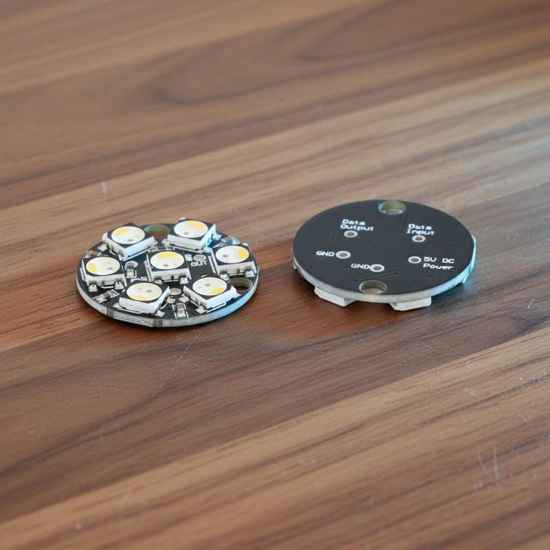 Płytka obwodu LED WS2812 7-bit – Diy Electronics Projects For Students recenzja i cena
