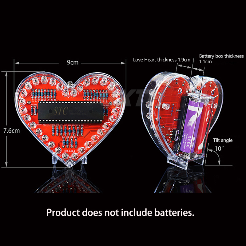 Kolorowe diody LED miłość DIY  – Diy Electronics Projects For Students recenzja i cena