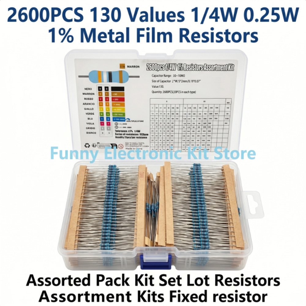 Zestaw 2600 szt. rezystorów me – Diy Electronics Project Kit recenzja i cena