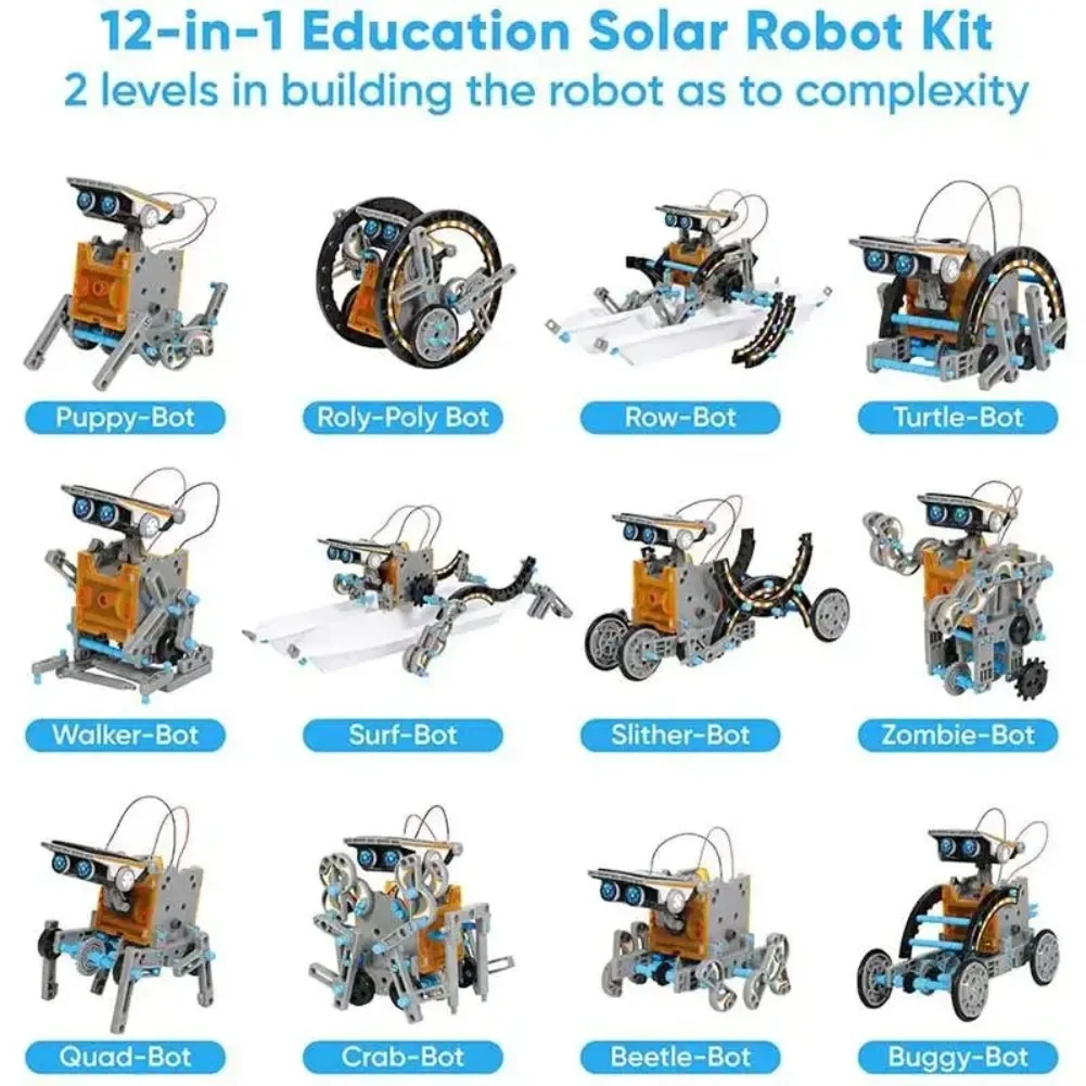 13 w 1 Robot zasilany energią  – Diy Kit Elektronik recenzja i cena